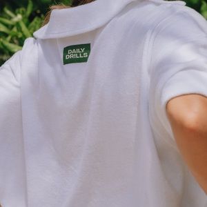 Daily Drills terry cloth resort set in white, M/L, NWT